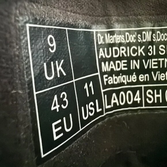 Dr. Martens Audrick 3i Brando oxford size US W 11 / USM 10 / EU 43 New in Box - Picture 6 of 12